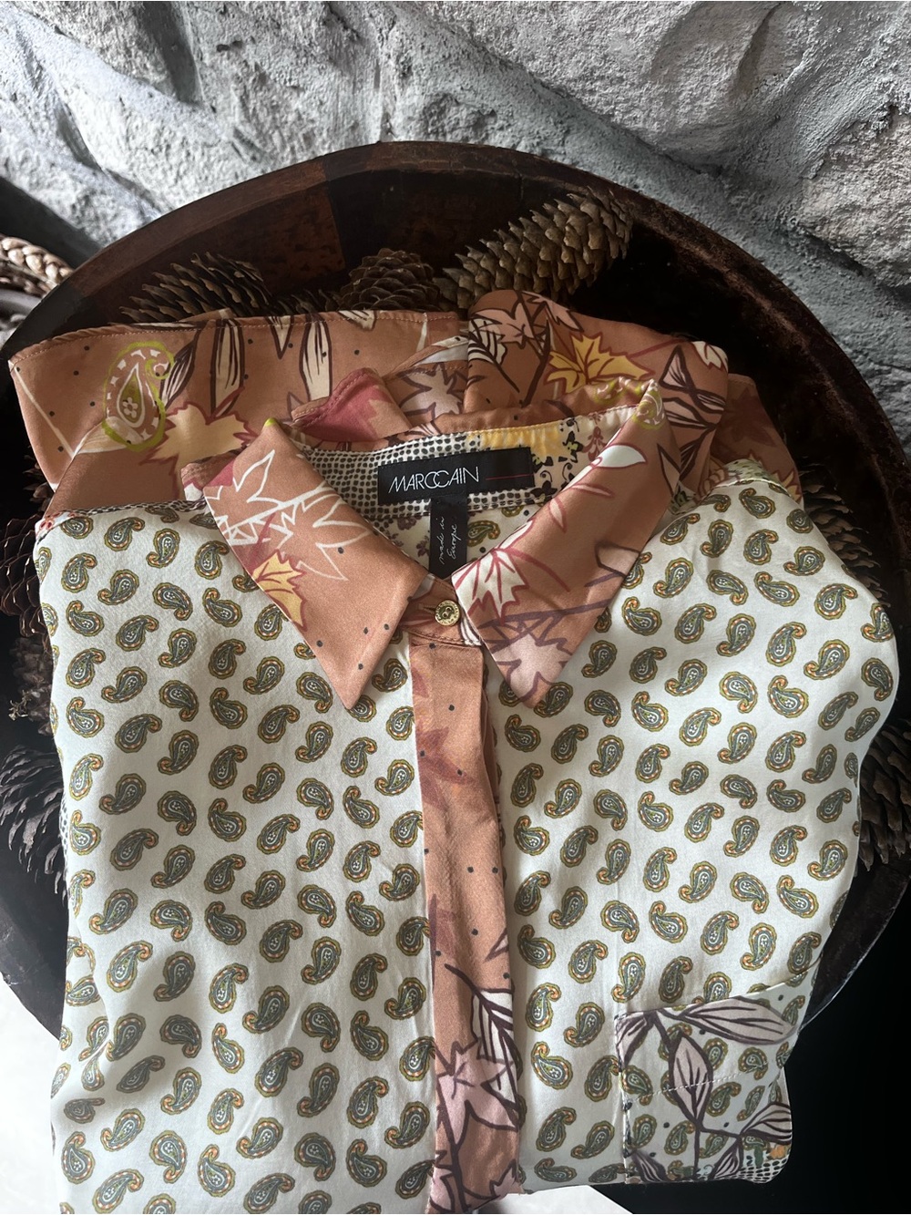 MARC CAIN Patterned Shirt Size L Like New